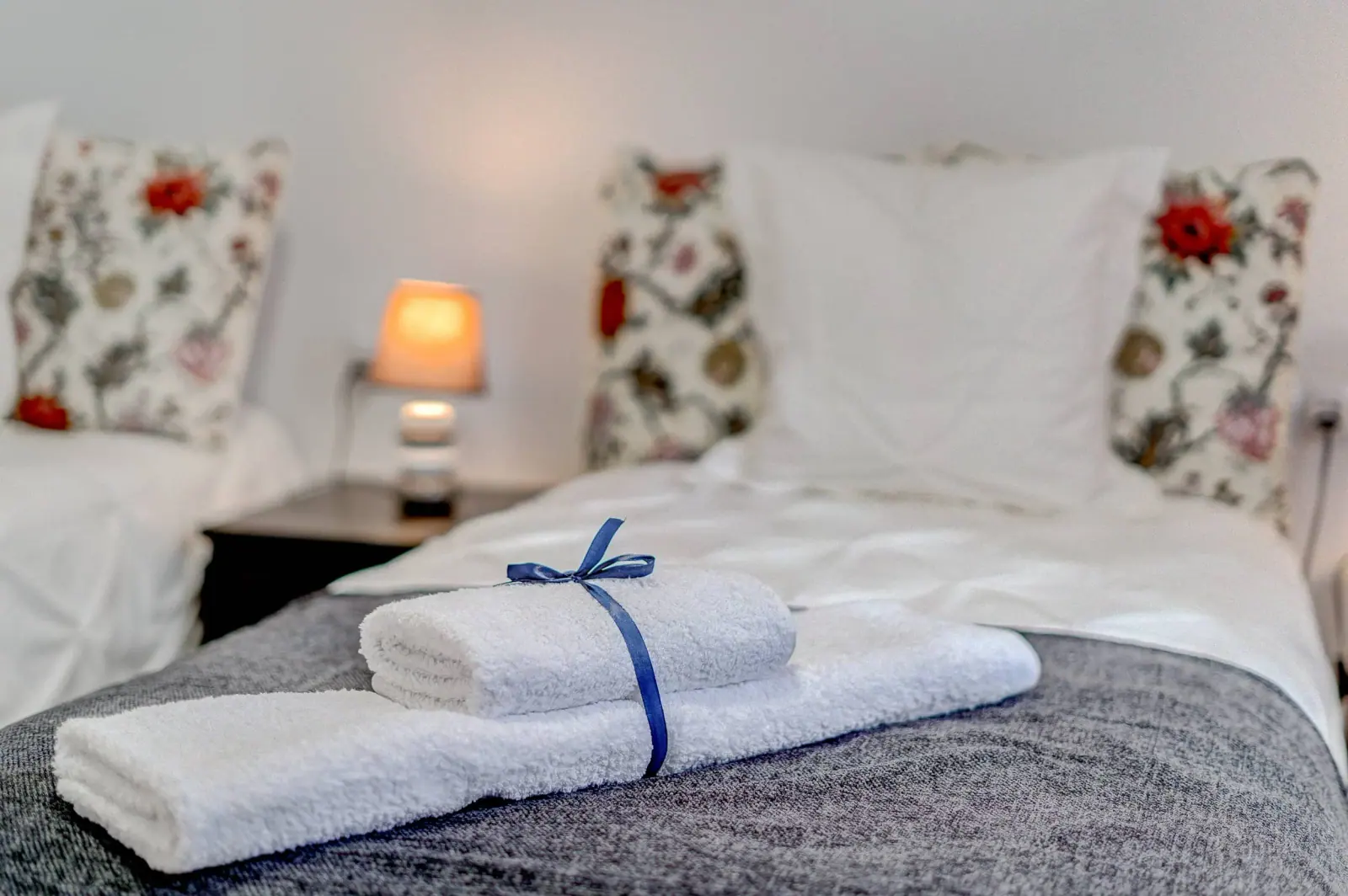 Detalle: toallas en el dormitorio