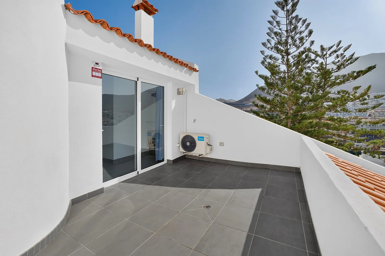 Terraza superior soleada
